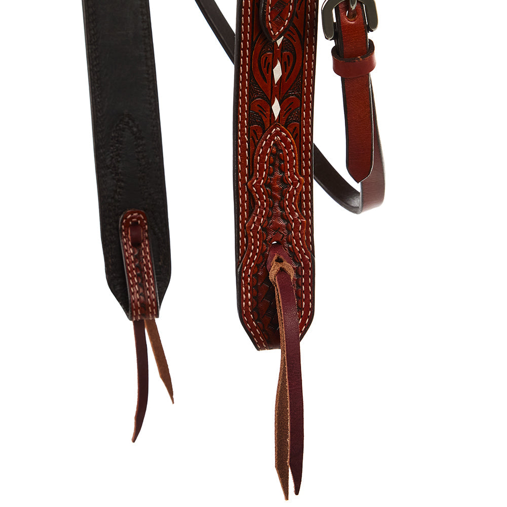 White Buckstitch Ranger Browband Headstall, view 4