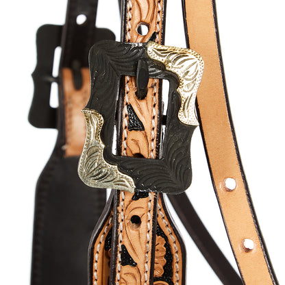 Natural Floral Browband Headstall, view 3