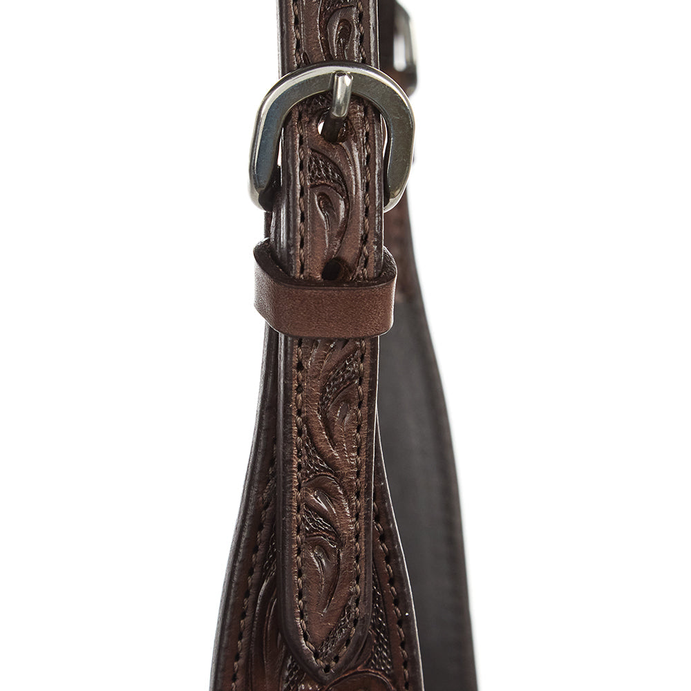 Chocolate Floral Single Ear Headstall, view 3