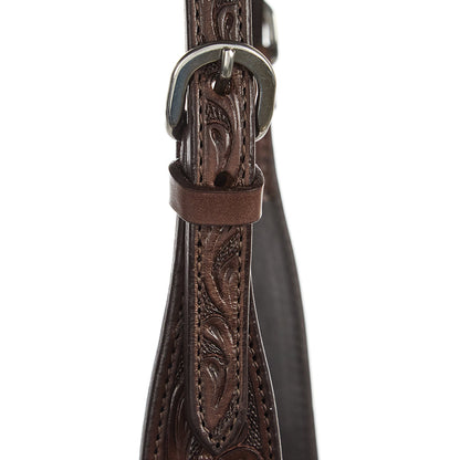 Chocolate Floral Single Ear Headstall, view 3