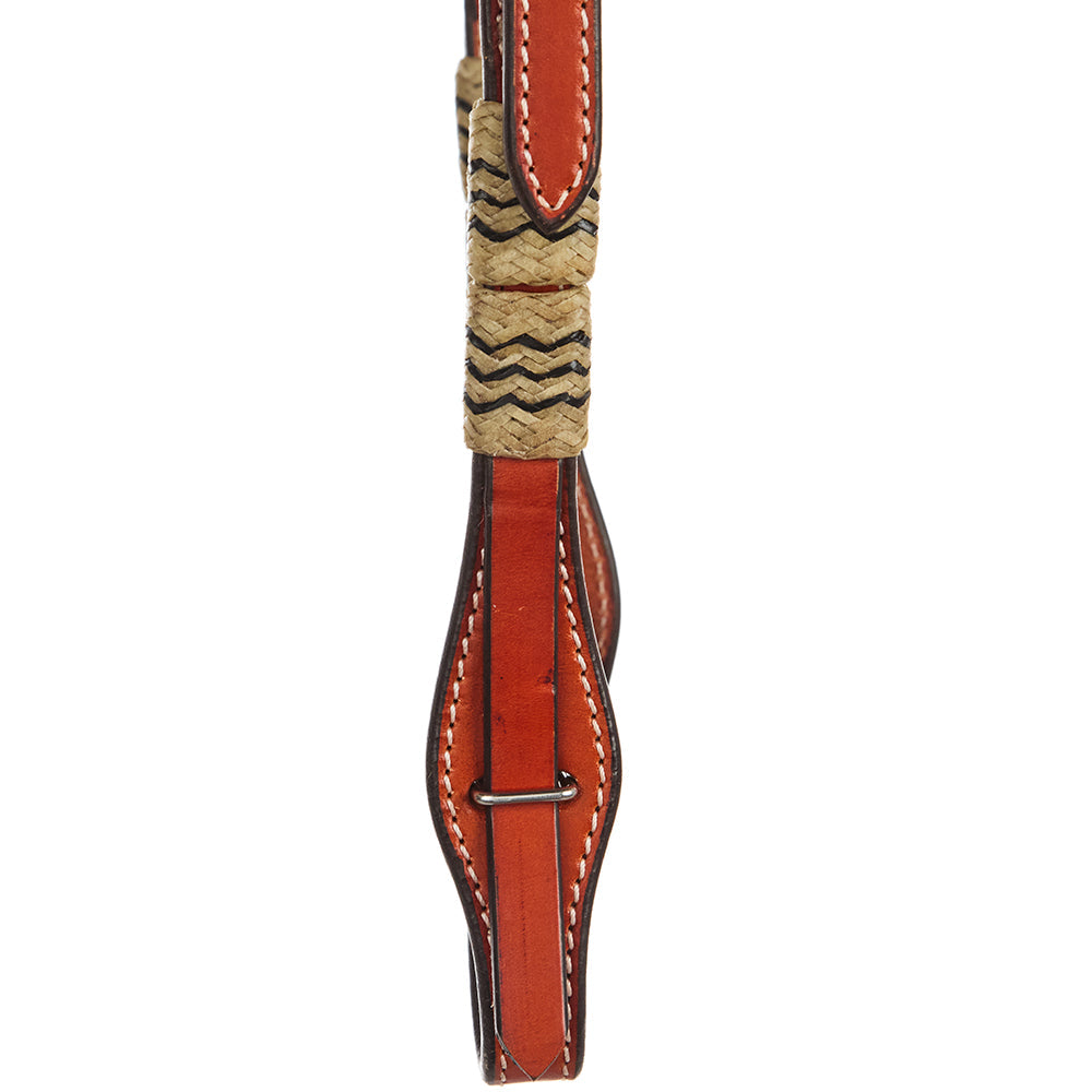 Chestnut Rawhide Quick Change Headstall, view 4