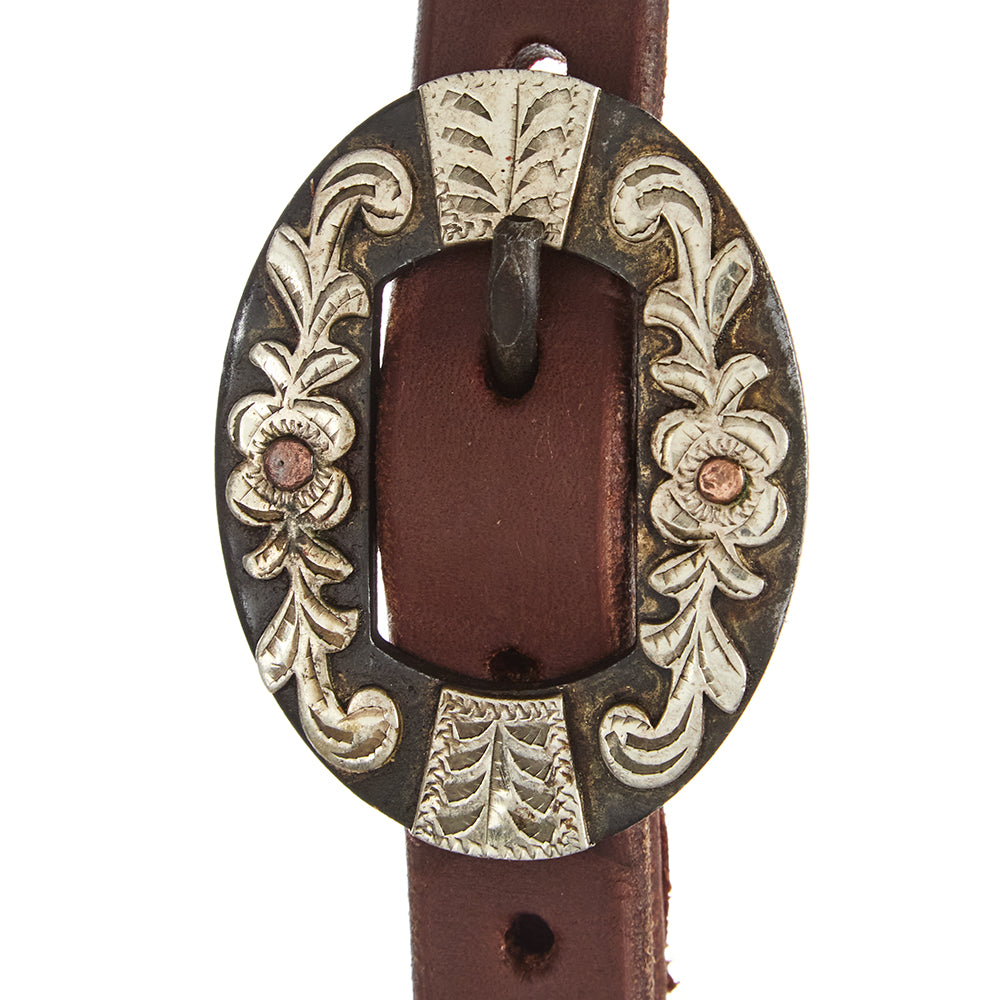 Floral Bar Harness Single Ear Headstall, view 2