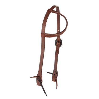 Floral Bar Harness Single Ear Headstall, view 4