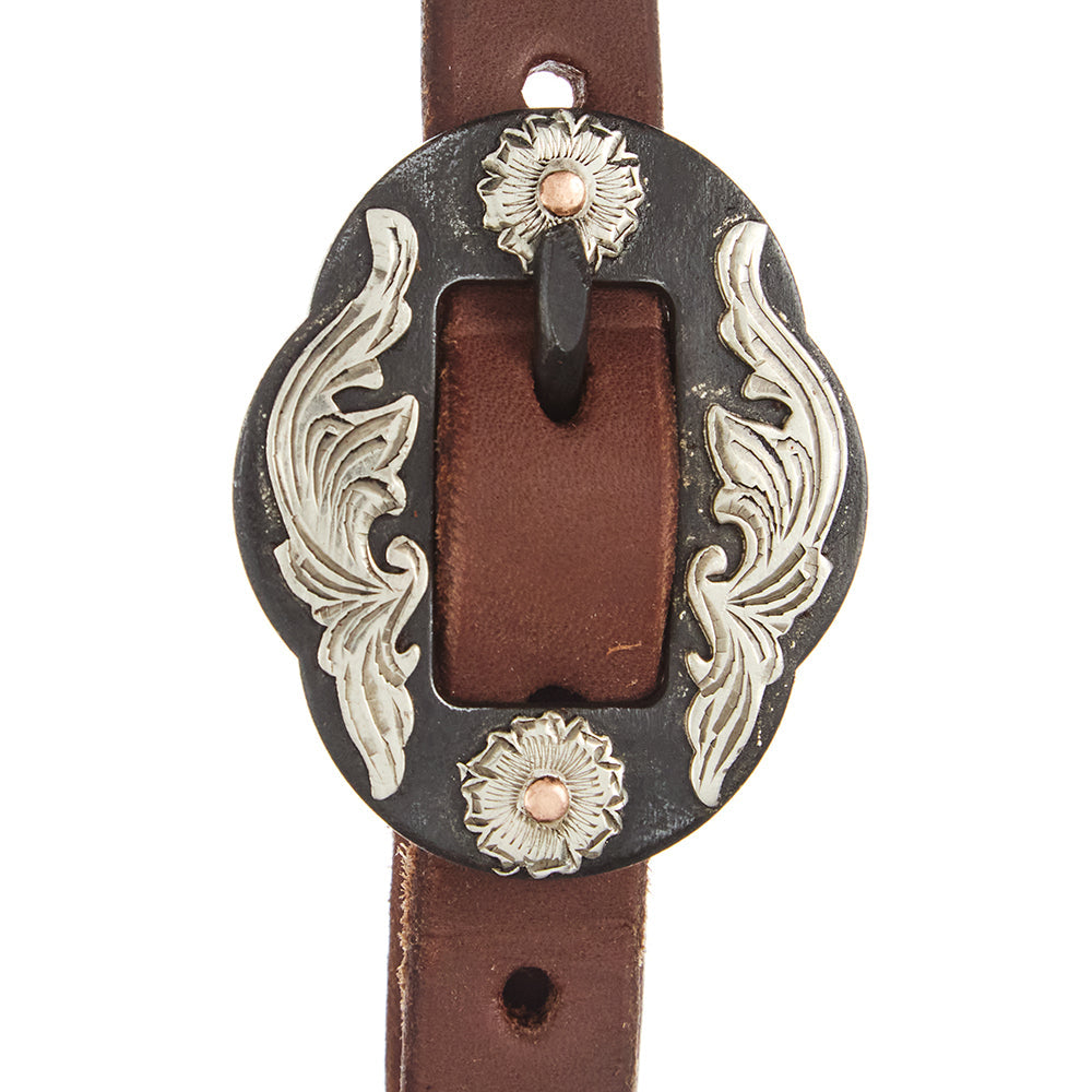 Double Flower Harness Single Ear Headstall, view 2