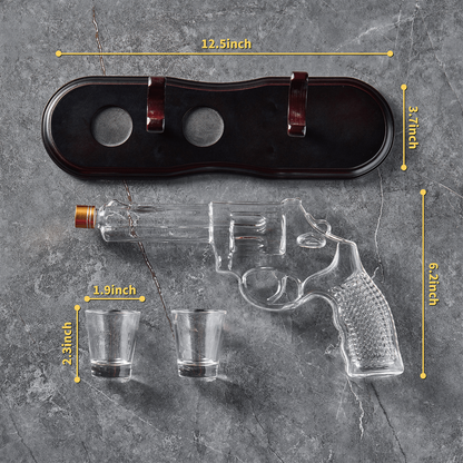 The Pistol Whiskey Decanter Set | CRAFTGEN