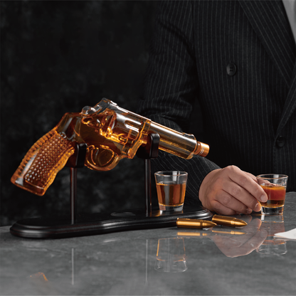 The Pistol Whiskey Decanter Set | CRAFTGEN