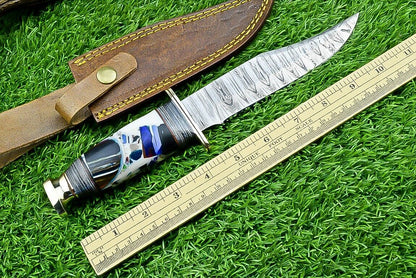 The Resin Grip Brass Guard Camp Knife | Texan Knives