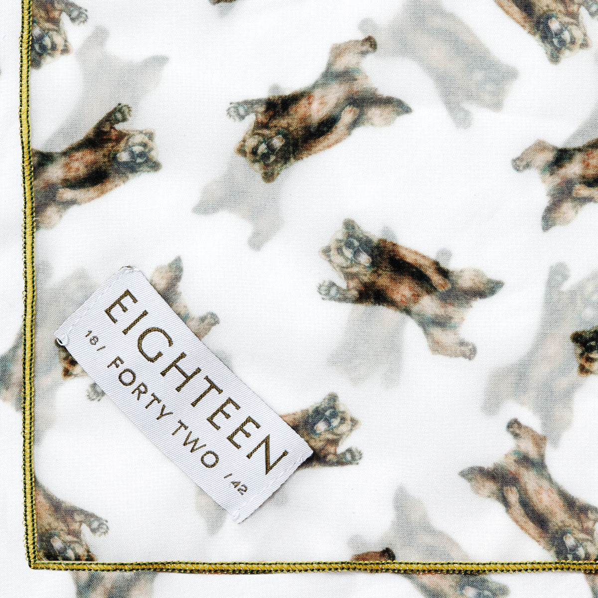 Bear motif chiffon scarf, view 2