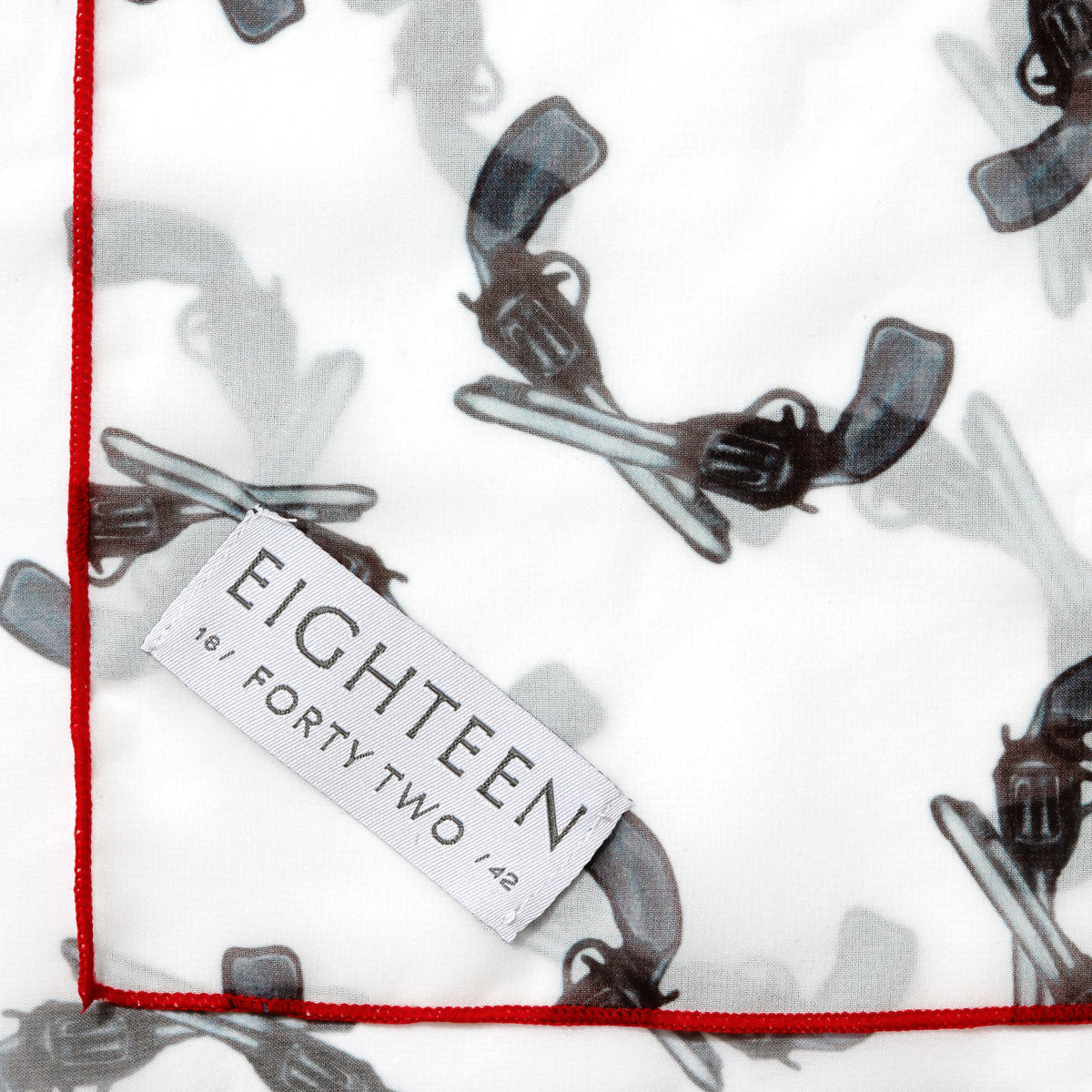 Western revolver motif chiffon scarf, view 2