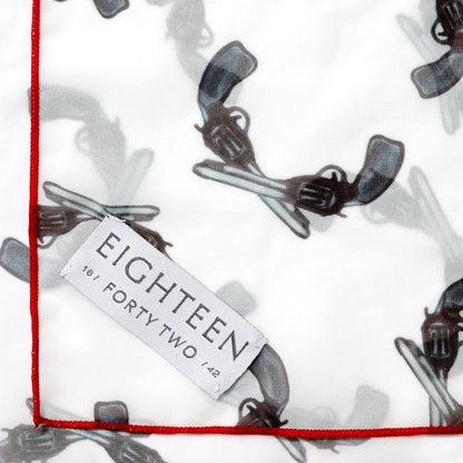 Western revolver motif chiffon scarf, view 2