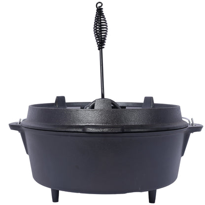 The Camp Dutch Oven with Skillet Lid, 12 Quart | House of Zazla