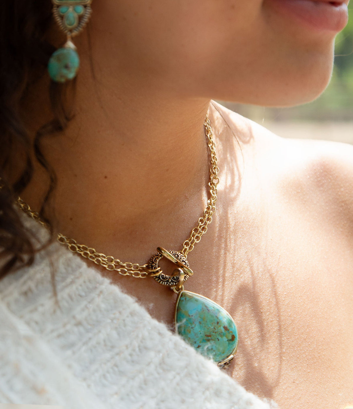 The Abby Turquoise Pendant, view 2