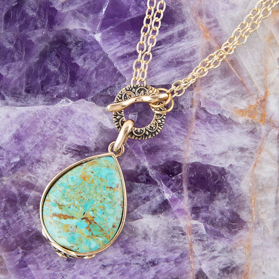 The Abby Turquoise Pendant, view 3