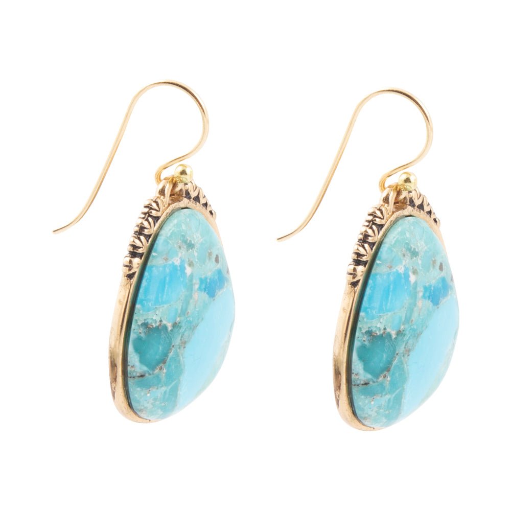 The Agave Turquoise Drop Earrings | Barse Jewelry