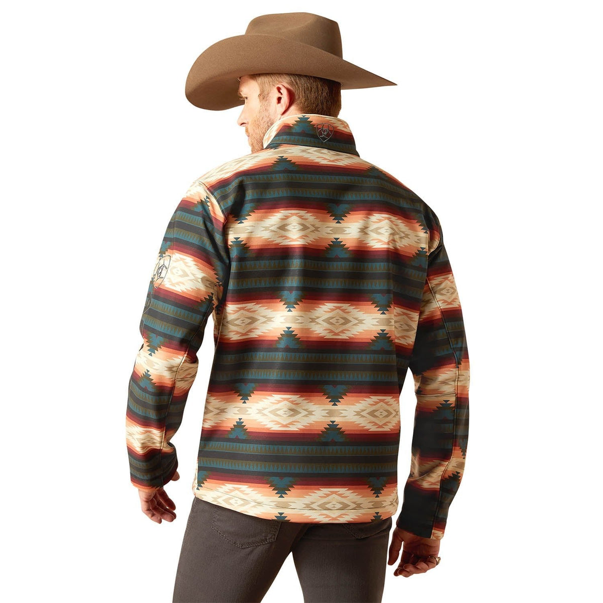 Serape print stretch softshell jacket, view 2