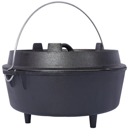 The Camp Dutch Oven with Skillet Lid, 12 Quart | House of Zazla