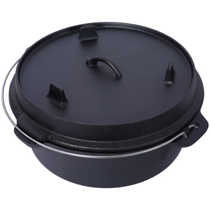 The Camp Dutch Oven with Skillet Lid, 12 Quart | House of Zazla