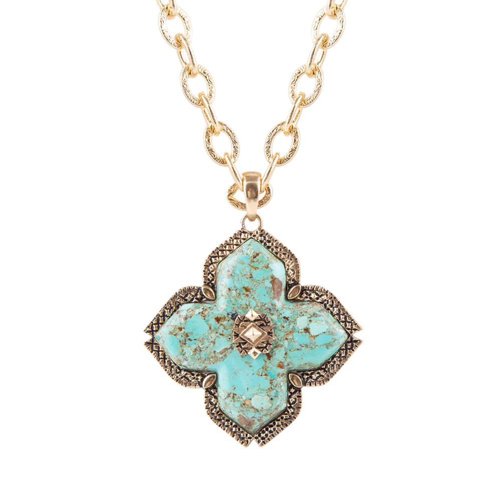 The Turquoise Maltese Cross Pendant