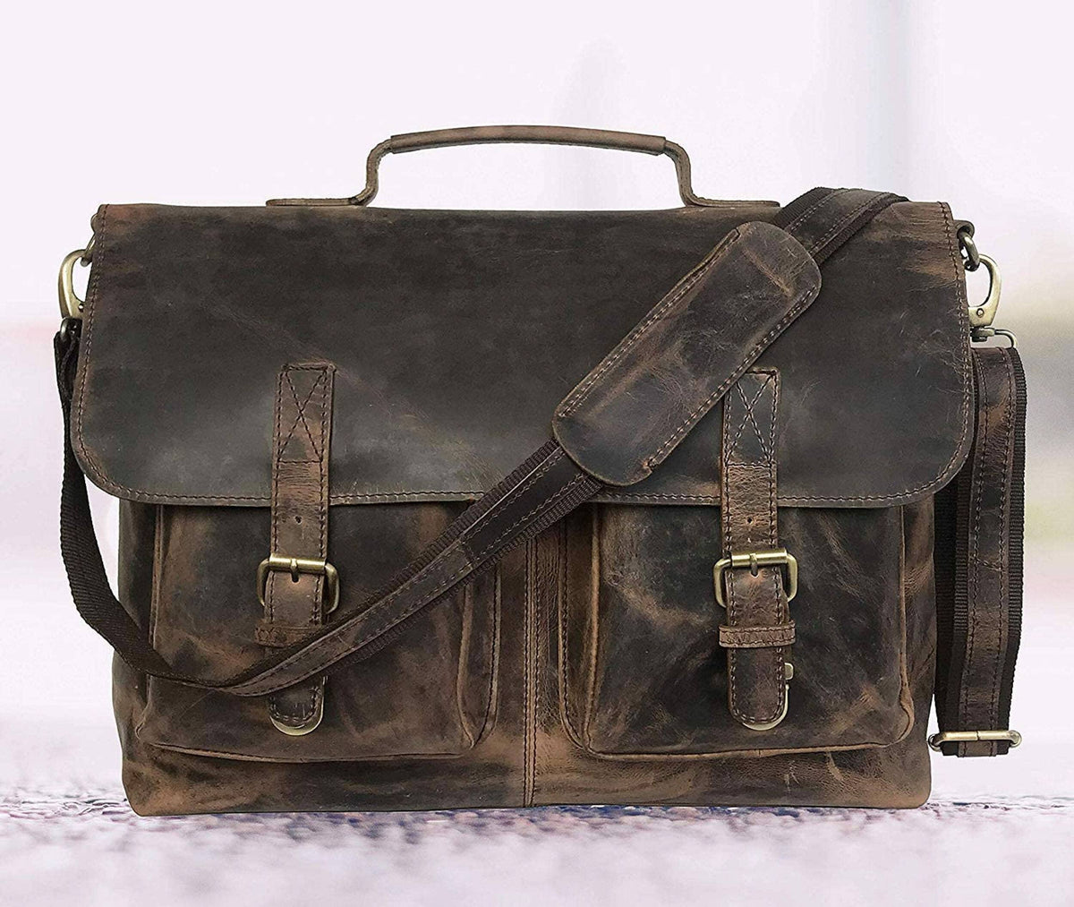 Buffalo Executive Briefcase by Classy Leather Bags