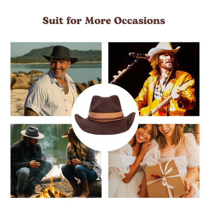 Canyon Coffee Brown Cowboy Hat by Mix Brown, view 2
