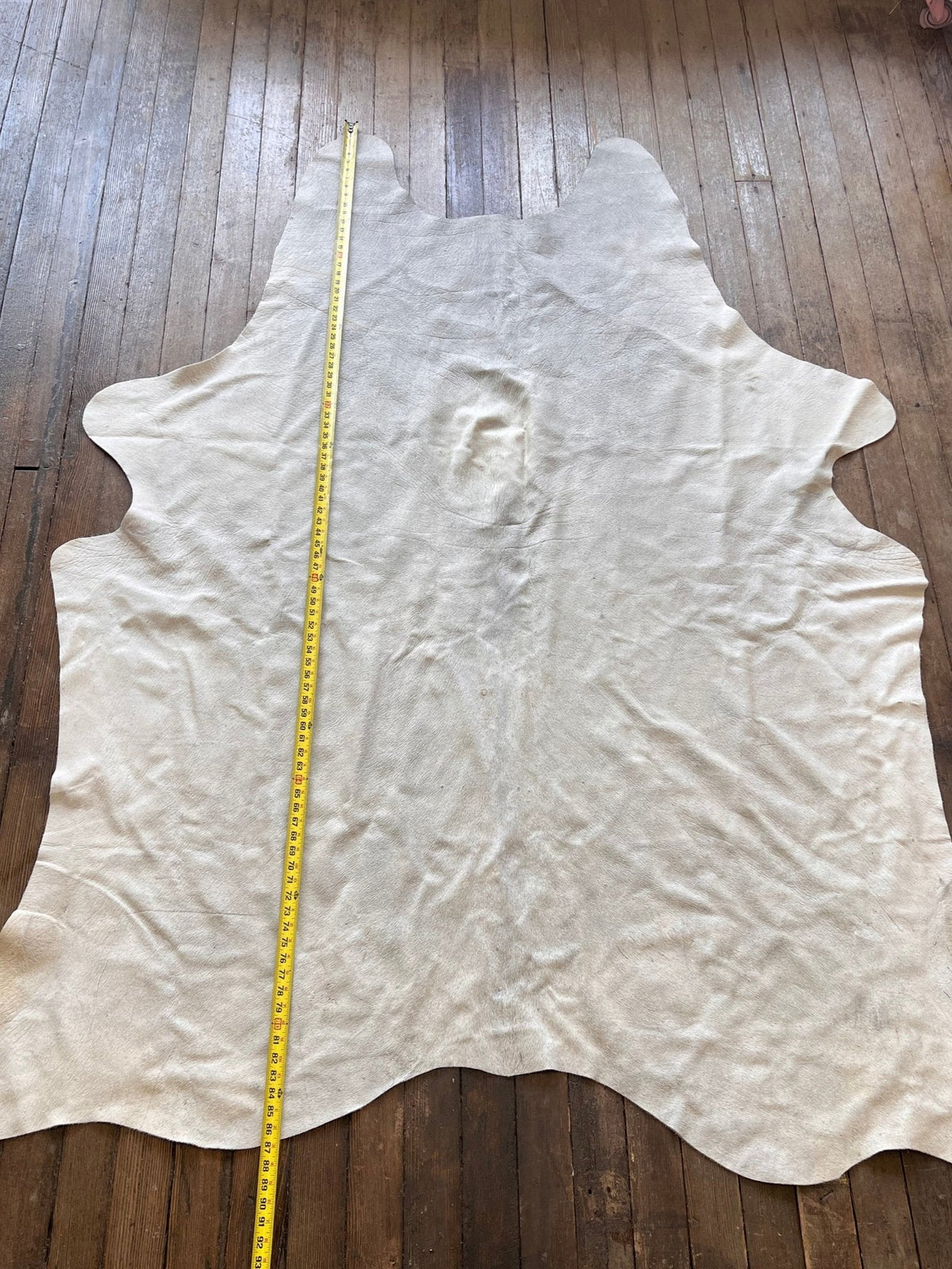 Brazilian cowhide rug about 7 by 5 feet, view 2