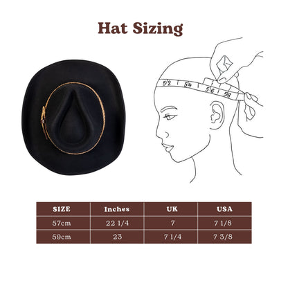 Dusty Trail Black Cowboy Hat by Mix Brown, view 3