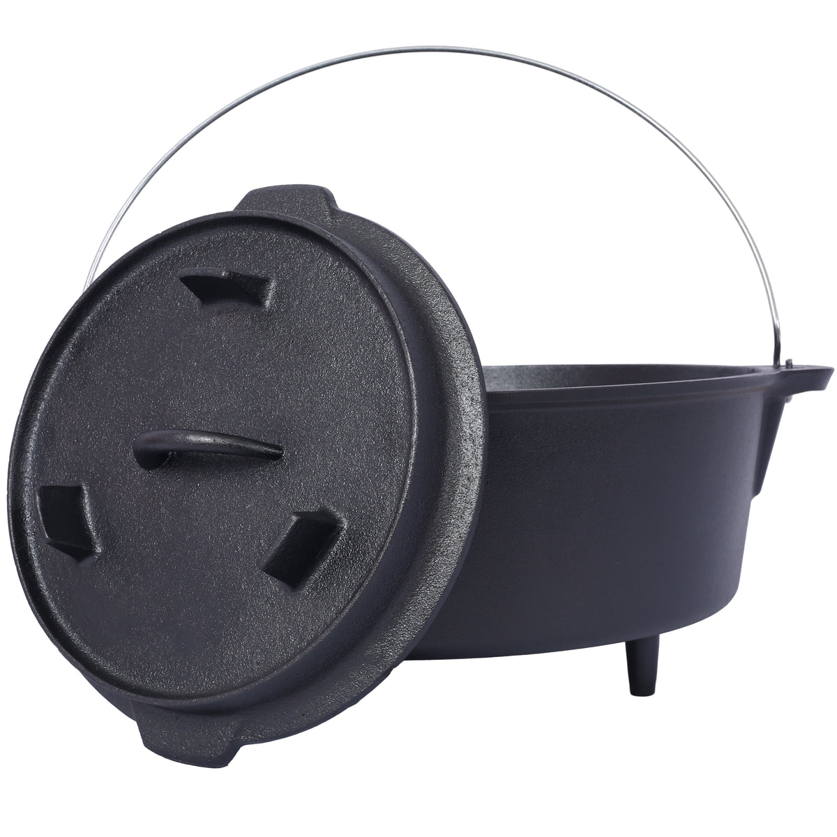 The Camp Dutch Oven with Skillet Lid, 12 Quart | House of Zazla