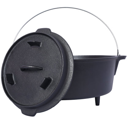 The Camp Dutch Oven with Skillet Lid, 12 Quart | House of Zazla
