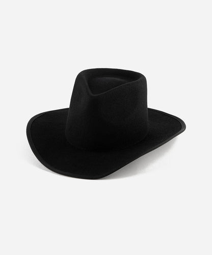 June Rancher Felt Hat in Black by Gigi Pip