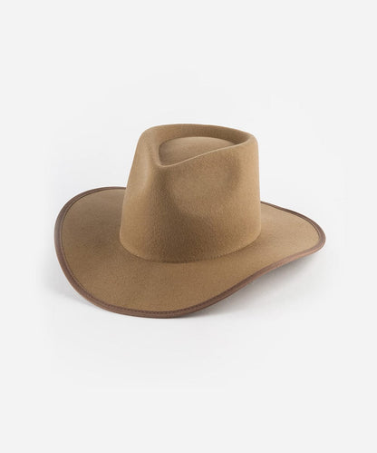 June Rancher Felt Hat in Brown by Gigi Pip