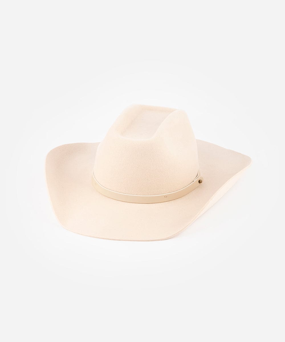 Shane felt cowboy hat with brick-top crown and upturned brim by Gigi Pip, view 28