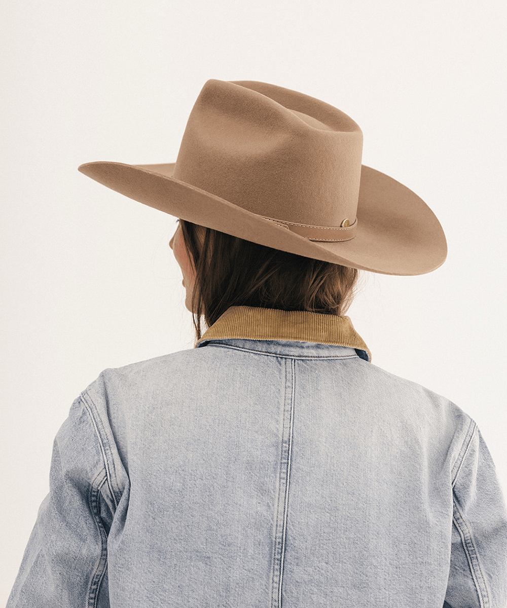 Lane brick-crown felt cowboy hat by Gigi Pip, view 16