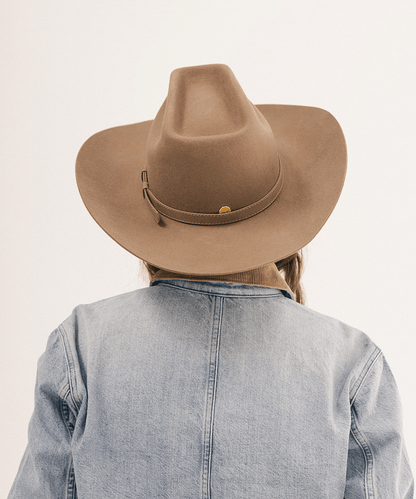Lane brick-crown felt cowboy hat by Gigi Pip, view 18