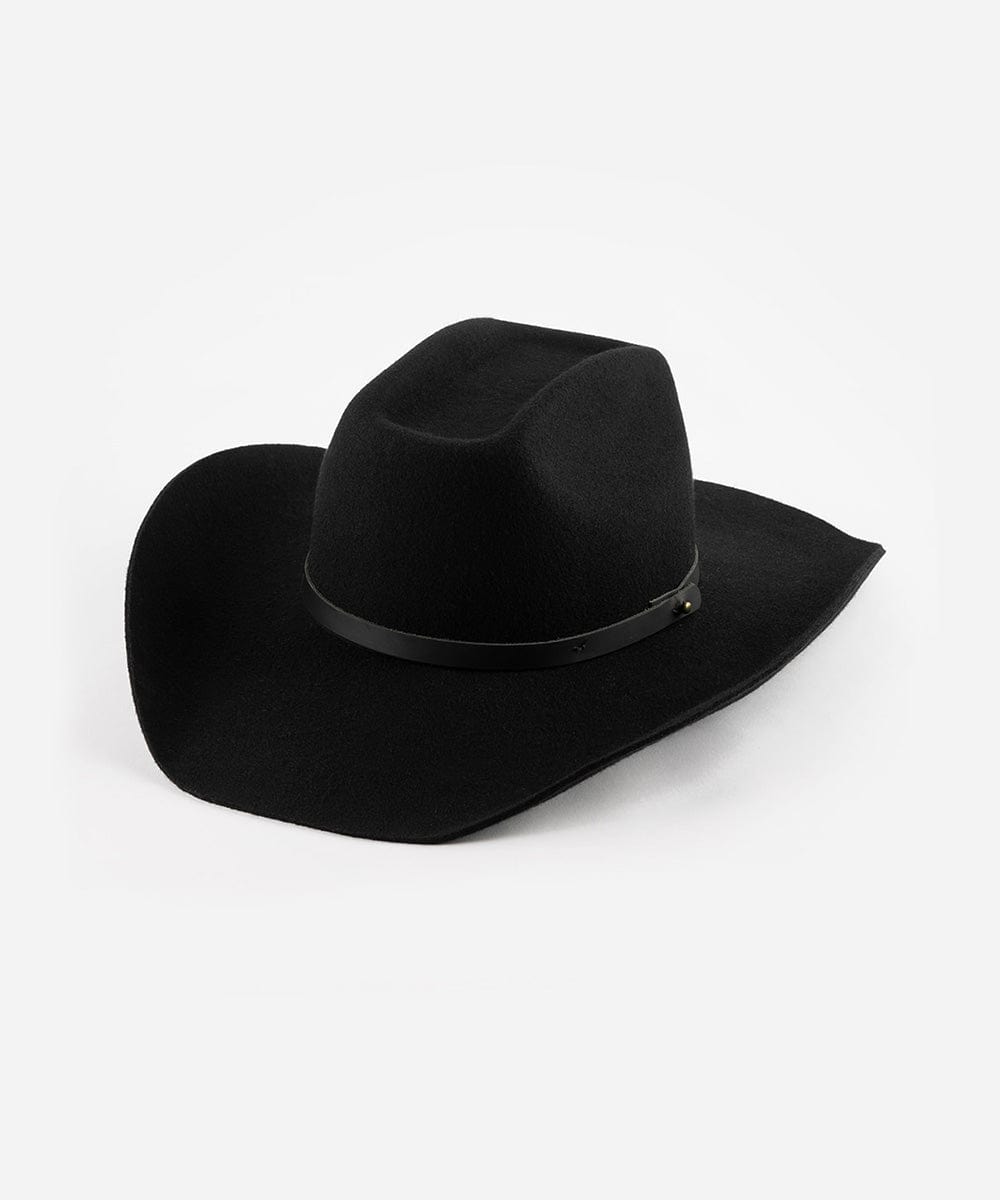 Shane felt cowboy hat with brick-top crown and upturned brim by Gigi Pip, view 15