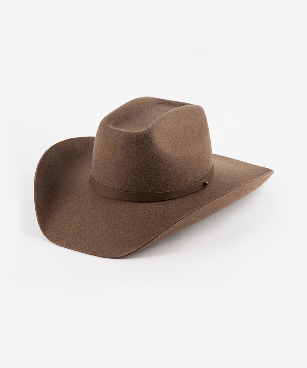 Shane felt cowboy hat with brick-top crown and upturned brim by Gigi Pip