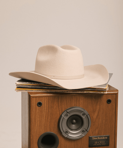 Shane felt cowboy hat with brick-top crown and upturned brim by Gigi Pip, view 33