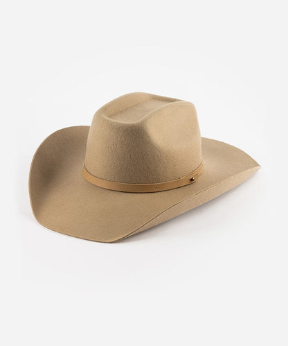 Shane felt cowboy hat with brick-top crown and upturned brim by Gigi Pip, view 22