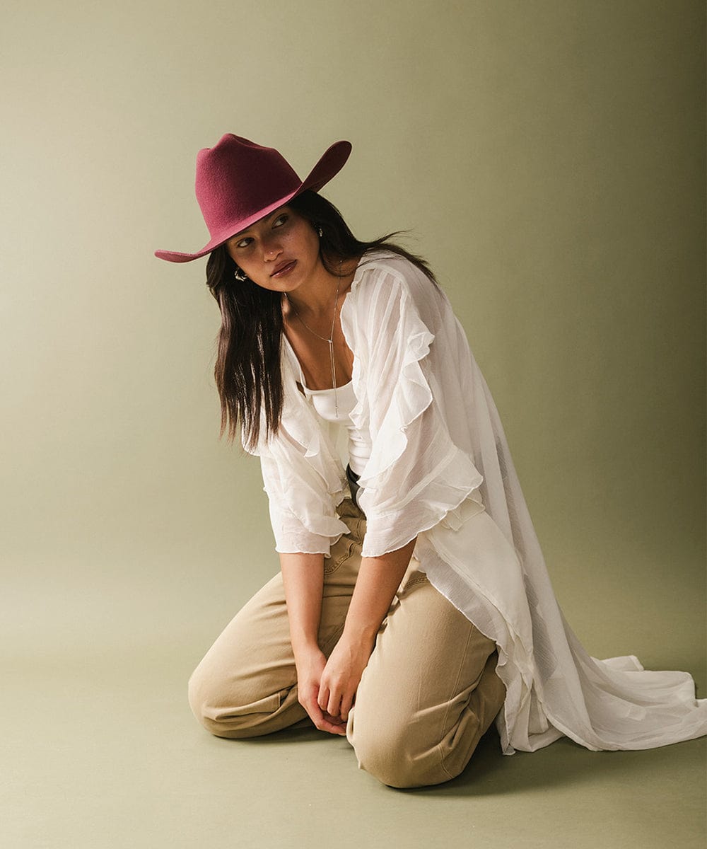 Teddy Cattleman Felt Hat by Gigi Pip, view 78