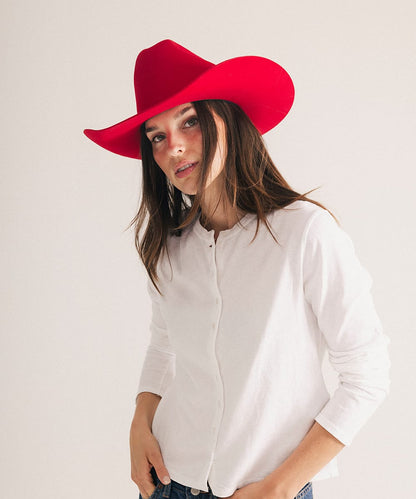 Teddy Cattleman Felt Hat by Gigi Pip, view 30