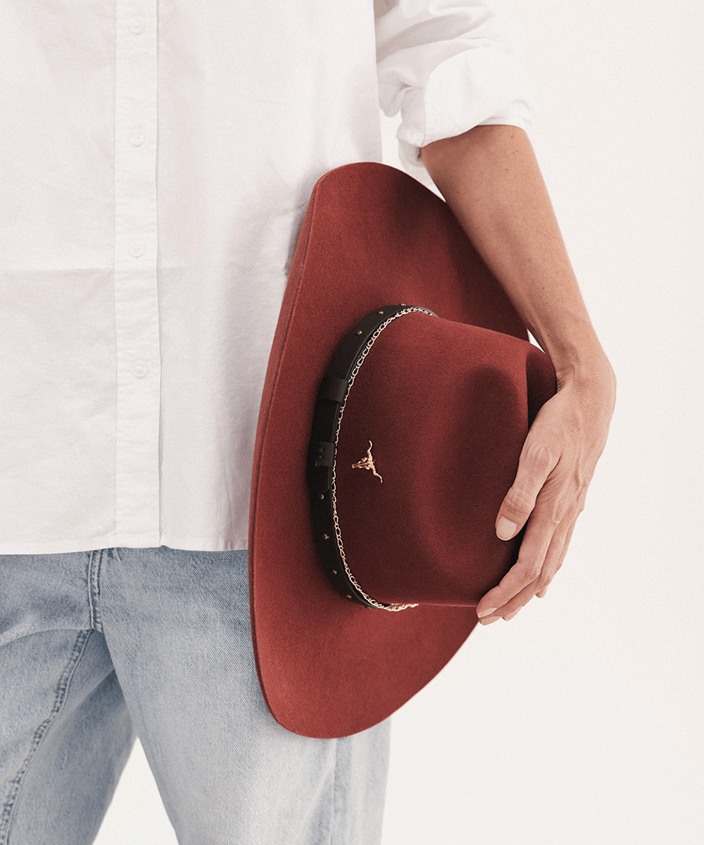 Teddy Cattleman Felt Hat by Gigi Pip, view 3
