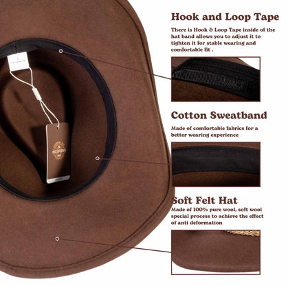Frontier Trail Brown Cowboy Hat by Mix Brown