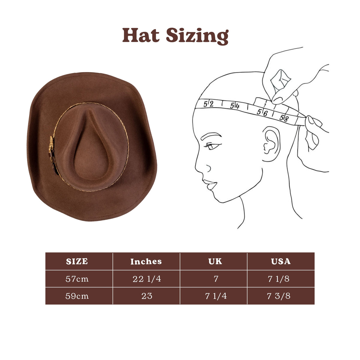 Frontier Trail Brown Cowboy Hat by Mix Brown, view 3