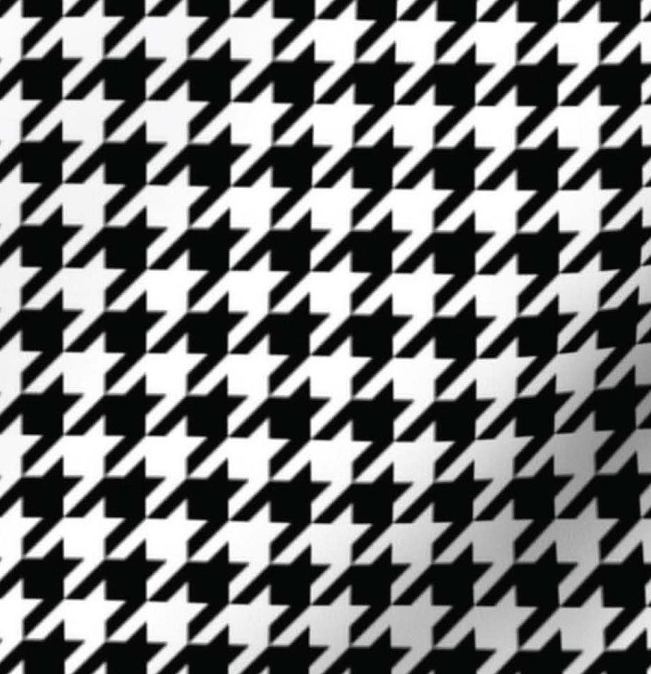 Crimson houndstooth chiffon scarf, view 2