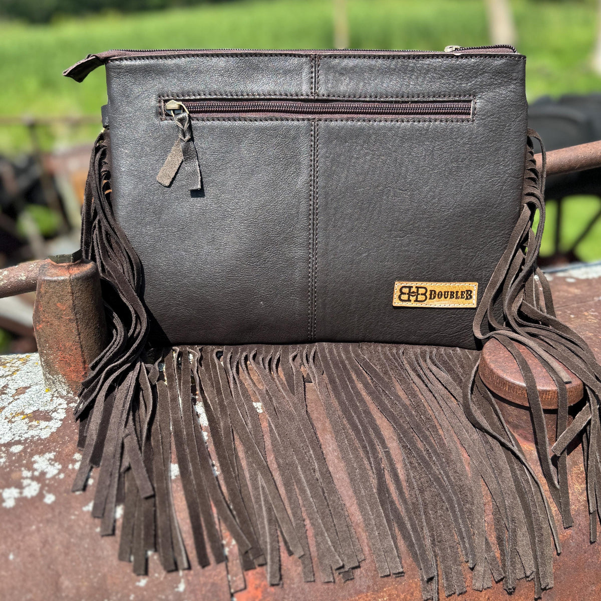 The Aces & Dice Cowhide Purse & Clutch, view 9