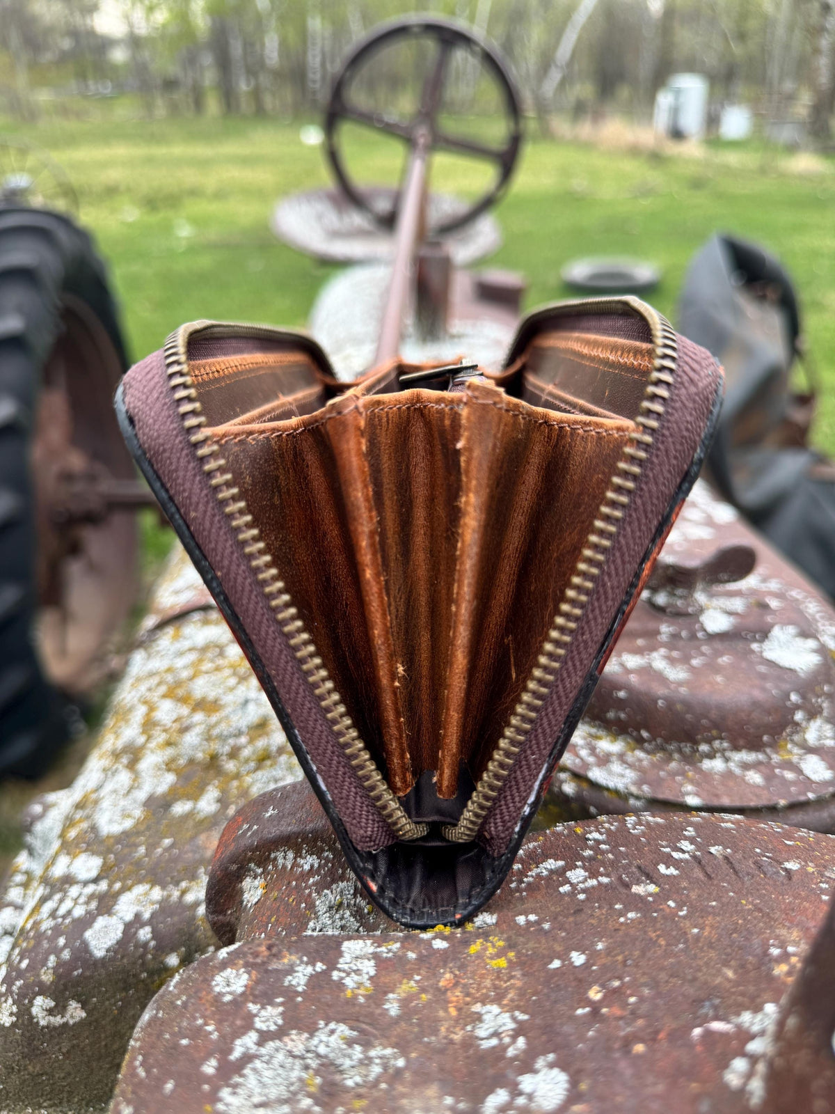 The Sunflower Tooled Wallet, view 5