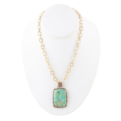 The Jacquard Turquoise Pendant, view 3