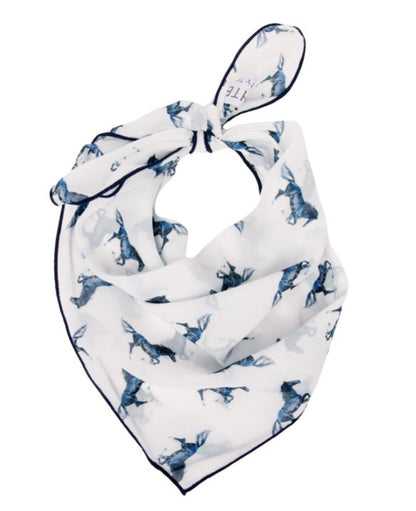 Running mustang chiffon scarf, view 2