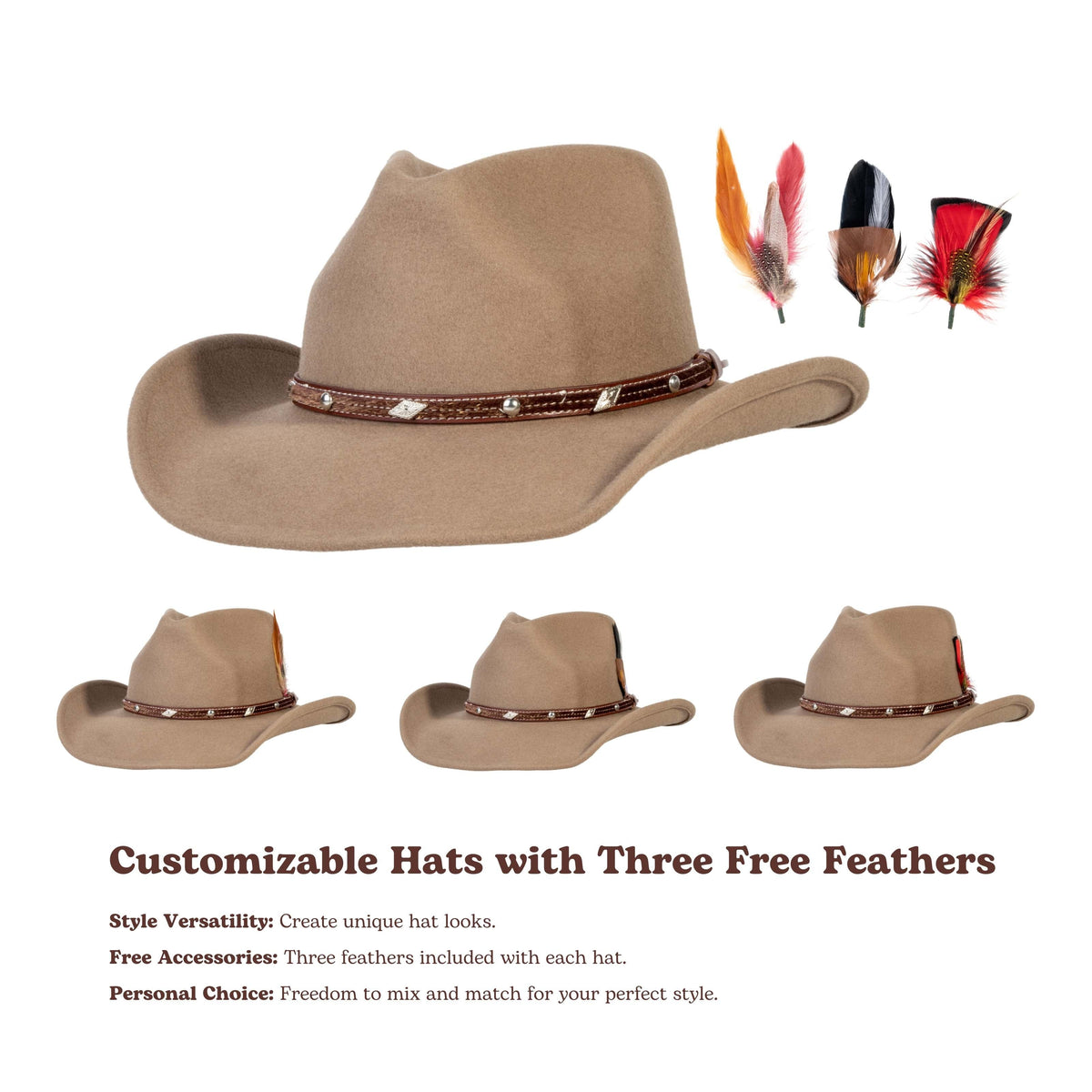Nomad Bronze Cowboy Hat by Mix Brown