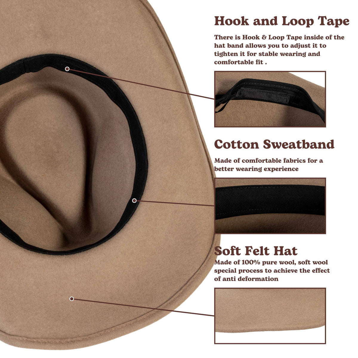 Nomad Bronze Cowboy Hat by Mix Brown, view 2