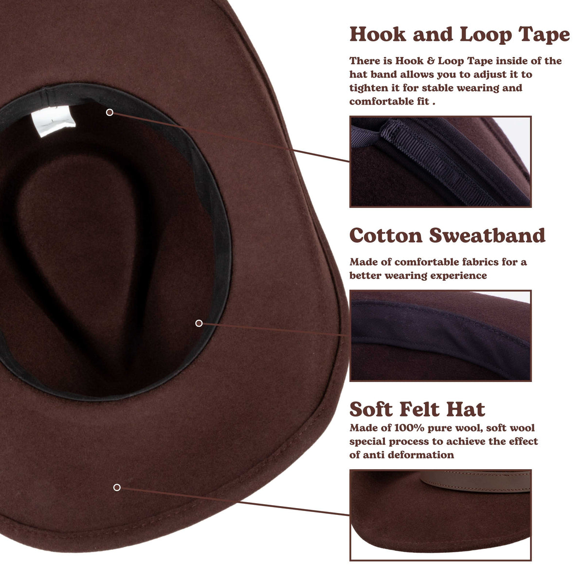 Ranger Chocolate Cowboy Hat by Mix Brown